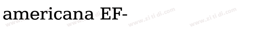 americana EF字体转换